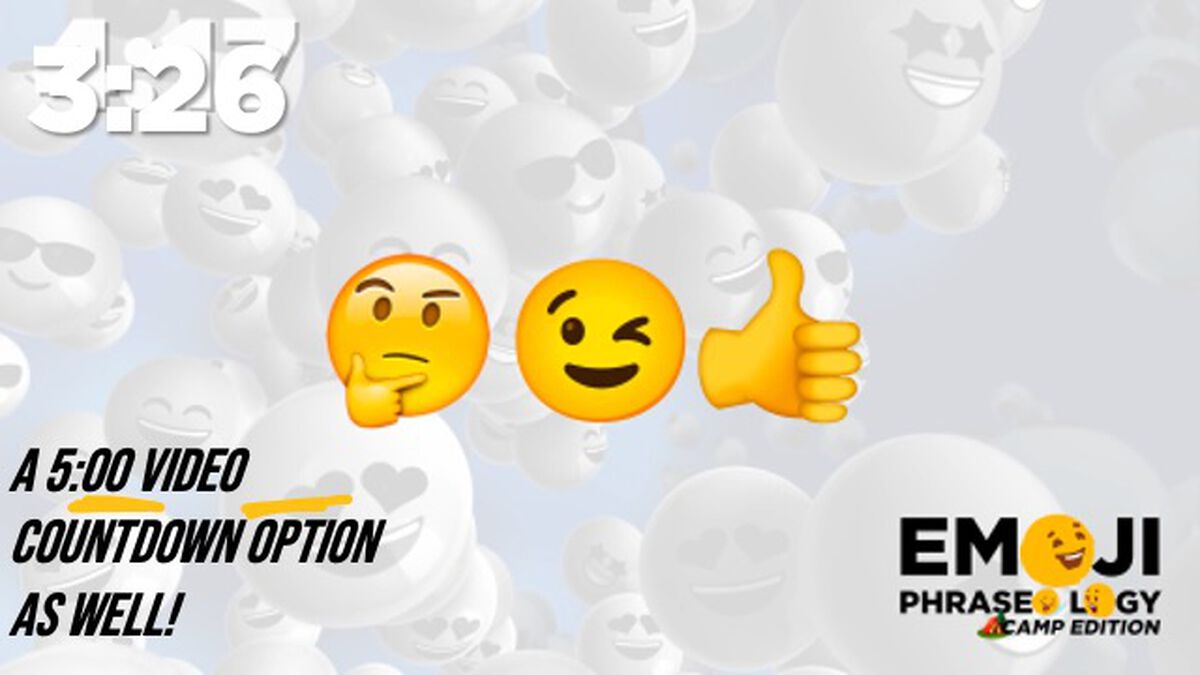 Emoji Phraseology - Camp Edition image number null